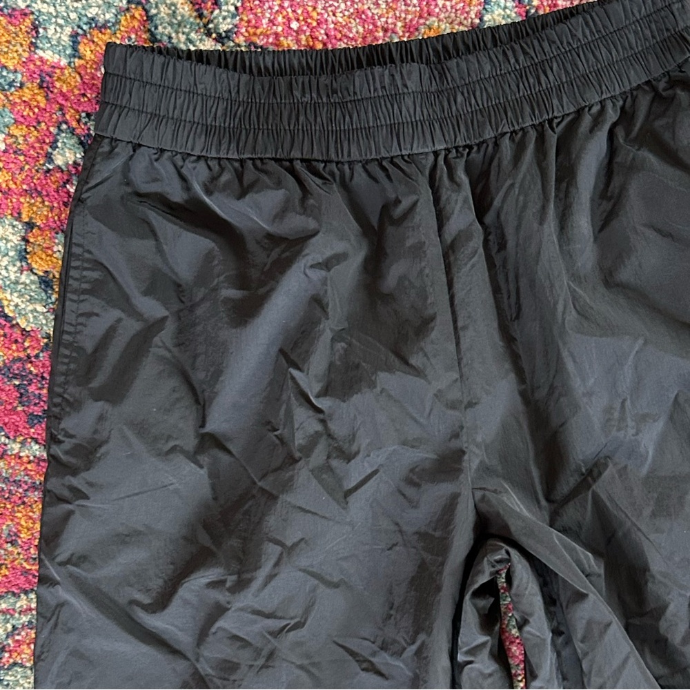 Open Edit | Women’s Black Wide Leg Elastic Waist Pull On Lined Krinkle Pants, S - Picture 8 of 13